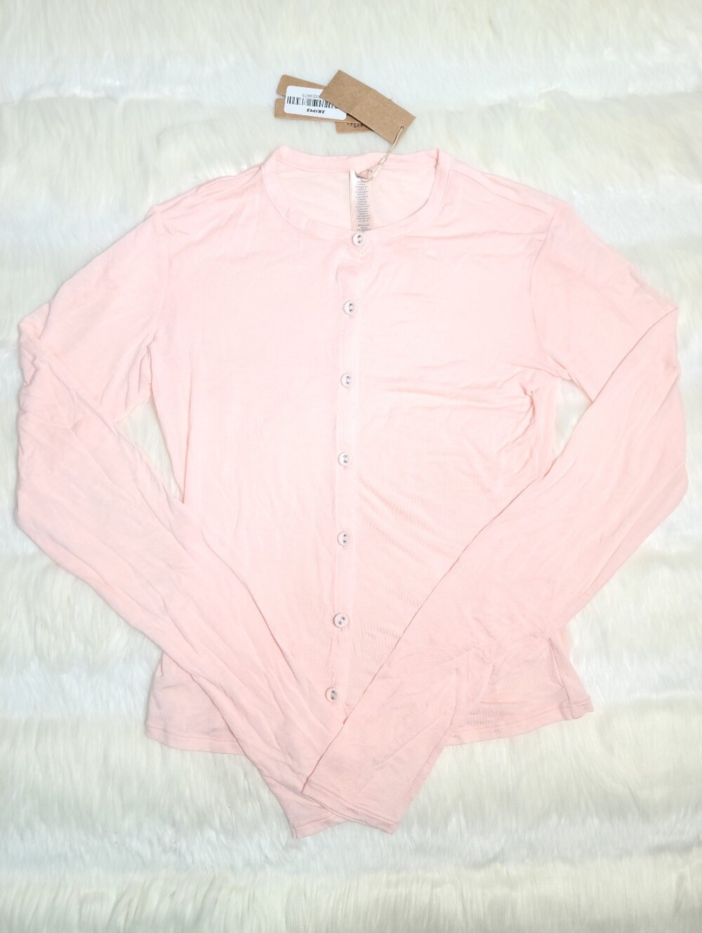 SKIMS Sheer Modal Cardigan Primerose Small NEW